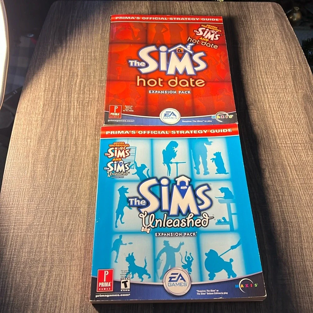 Prima Official Strategy Guides for Original Sims, Hot Date and Unleashed